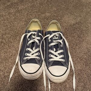 Converse Classic Navy Sneakers with White Accents